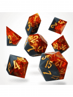Kostky Volcanic Amber Resin - RPG Dice Set (7 ks)