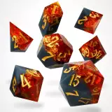Kostky Volcanic Amber Resin - RPG Dice Set (7 ks)