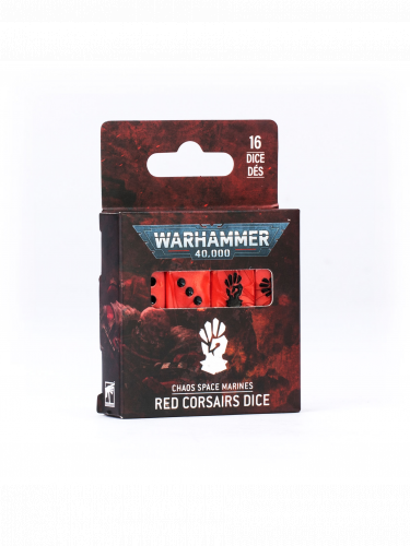 Kostky Warhammer: 40,000 - Chaos Space Marines: Red Corsairs Dice (16 ks)