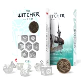 Kostky Zaklínač - Ciri (mlhově-bílé)