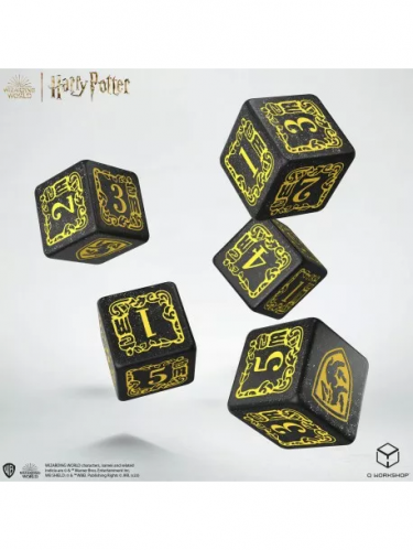 Set váčku a kostek Harry Potter - Hufflepuff