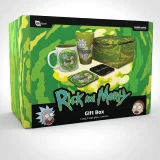 Dárkový set Rick and Morty - Portal (hrnek, sklenice, podtácky) - Rick & Morty