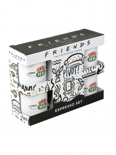 Hrnek Friends - Central Perk Espresso Sada - 4 ks