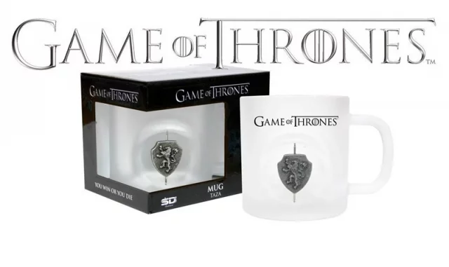 Hrnek Game of Thrones - Otáčející 3D Logo Lannisterů