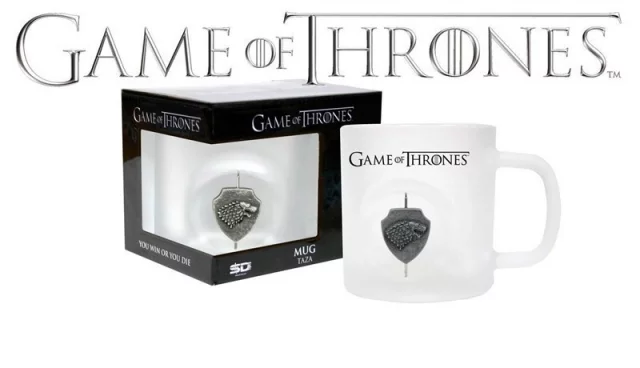 Hrnek Game of Thrones - Otáčející 3D Logo Starků