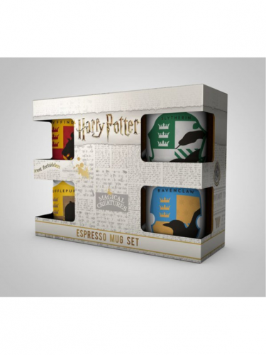 Hrnek Harry Potter - House Pride Espresso Sada - 4 ks
