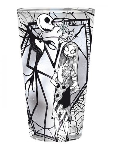 Sklenice The Nightmare Before Christmas - Jack & Sally