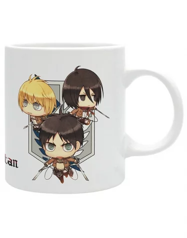 Hrnek Attack on Titan - Chibi Trio
