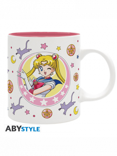 Hrnek Sailor Moon - Sailor Moon & Luna (měnící se)