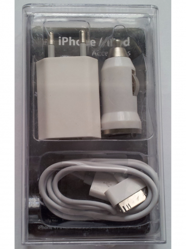 Nabíječka pro iPhone 3G a iPhone 3GS (3v1) (PC)