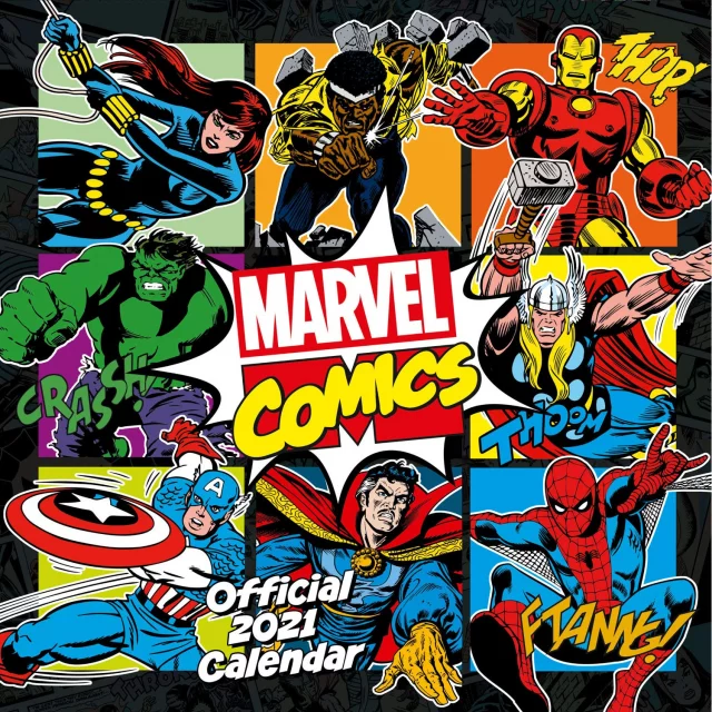 Dárkový set Marvel Comics - 2021 DOPRODEJ (kalendář, diář, propiska)