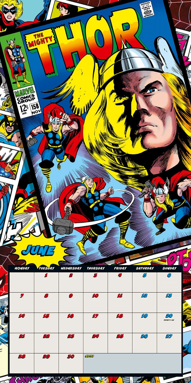 Kalendář Marvel 2021