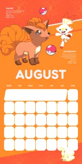 Kalendář Pokémon 2021