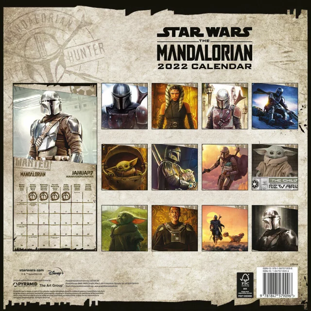 Kalendář Star Wars: The Mandalorian 2022