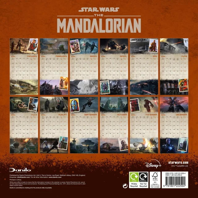 Kalendář Star Wars: The Mandalorian - Mando 2022