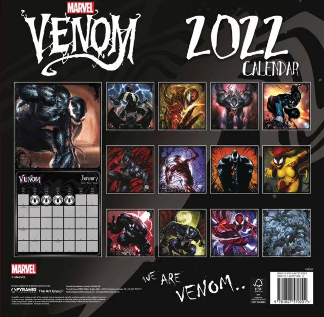 Kalendář Venom 2022