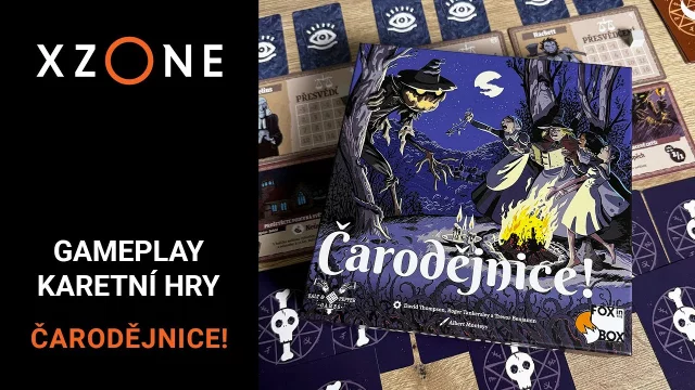 Hraní karetní hry Čarodějnice!