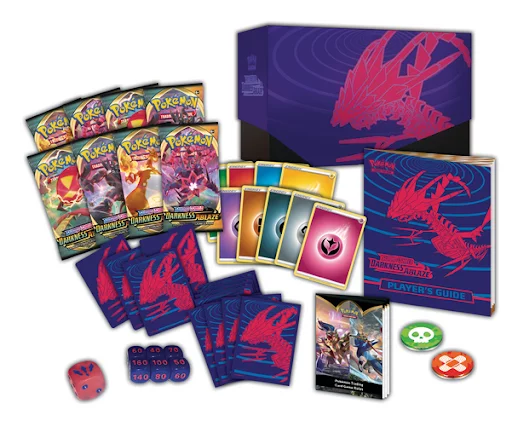 Karetní hra Pokémon TCG: Sword and Shield Darkness Ablaze - Elite Trainer Box - Sběratelská karetní hra TCG