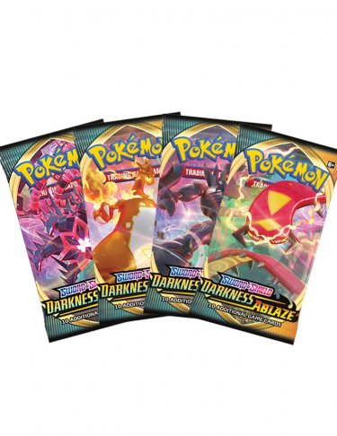 Karetní hra Pokémon TCG: Sword and Shield Darkness Ablaze (10 karet)