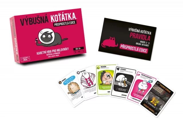Karetní hra Výbušná koťátka - Přisprostlá edice