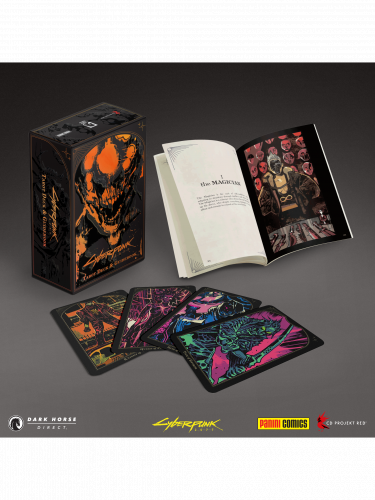 Tarotové karty Cyberpunk 2077 - The Official Tarot Deck & Guidebook (karty + příručka)