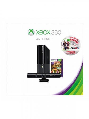 XBOX 360 Slim Stingray (4GB) + ovladač Kinect + Kinect Adv. + FIFA 14 (X360)
