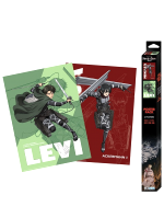 Plakát Attack on Titan - Levi and Mikasa (sada 2 ks)