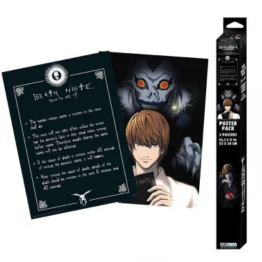 Plakát Death Note - Light & Death Note (sada 2 ks)