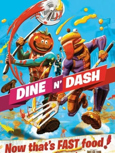 Plakát Fortnite - Dine N Dash