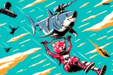 Plakát Fortnite - Laser Shark