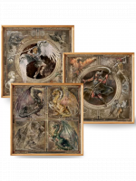 Plakát Heroes of Might and Magic III - Dragons, Archangel & Archdevil (sada 3 kusů)