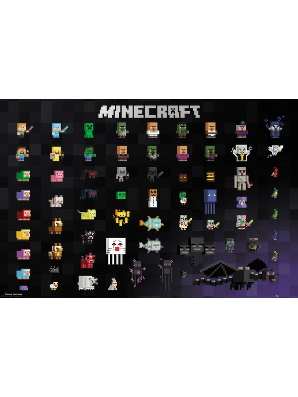 GBEye Plakát Minecraft - Pixel Sprites