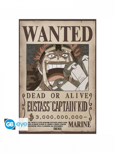 Plakát One Piece - Wanted Kid Wano