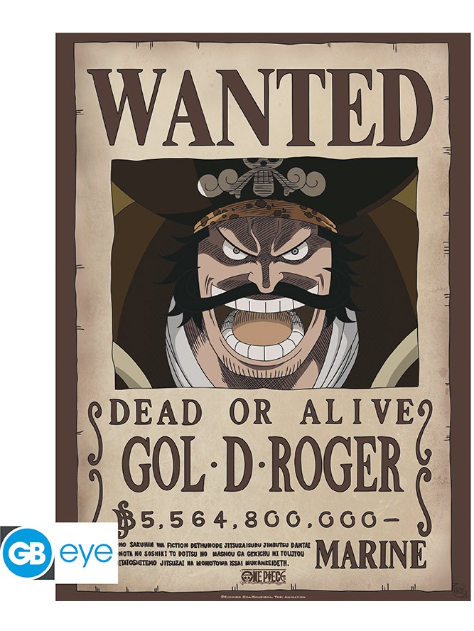 ABYstyle Plakát One Piece - Wanted Gol .D. Roger