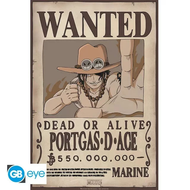 Plakát One Piece - Wanted Luffy & Ace (sada 2 ks)