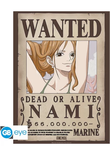 Plakát One Piece - Wanted Nami