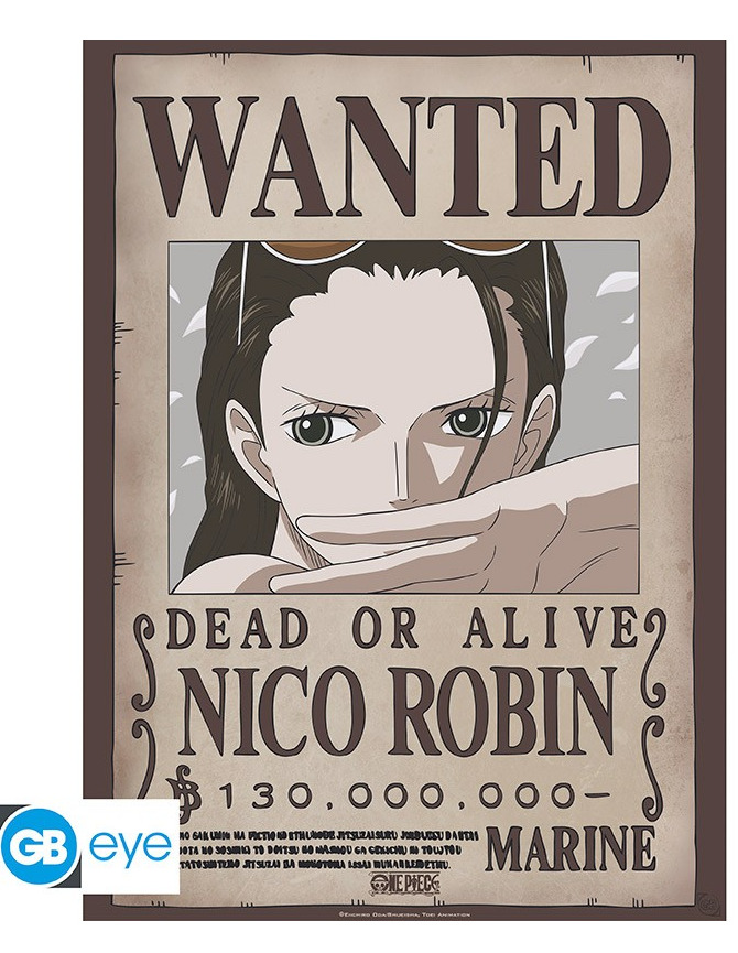 ABYstyle Plakát One Piece - Wanted Nico Robin