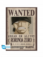 Plakát One Piece - Wanted Zoro