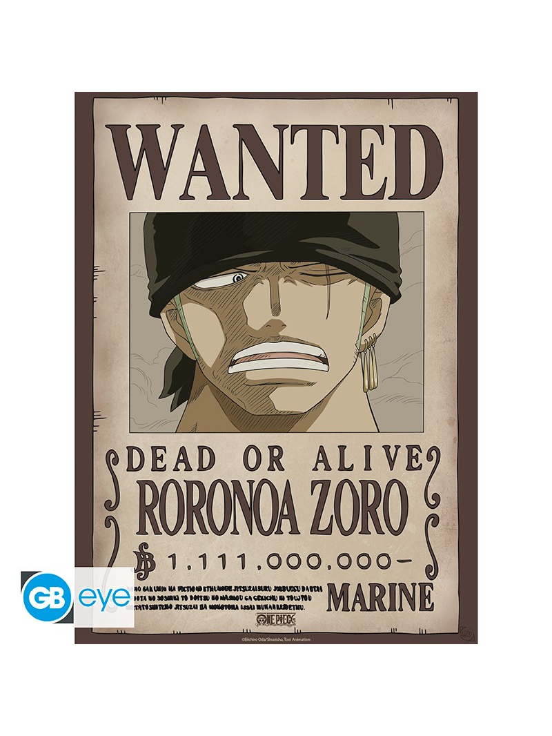 ABYstyle Plakát One Piece - Wanted Zoro