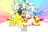 Plakát Pokémon - Eevee Evolution and Pikachu