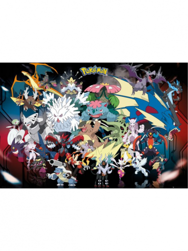 Plakát Pokémon - Mega