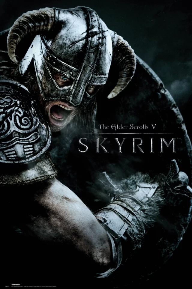 Plakát Skyrim - Attack