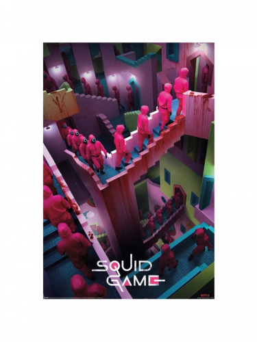 Plakát Squid Game - Crazy Stairs