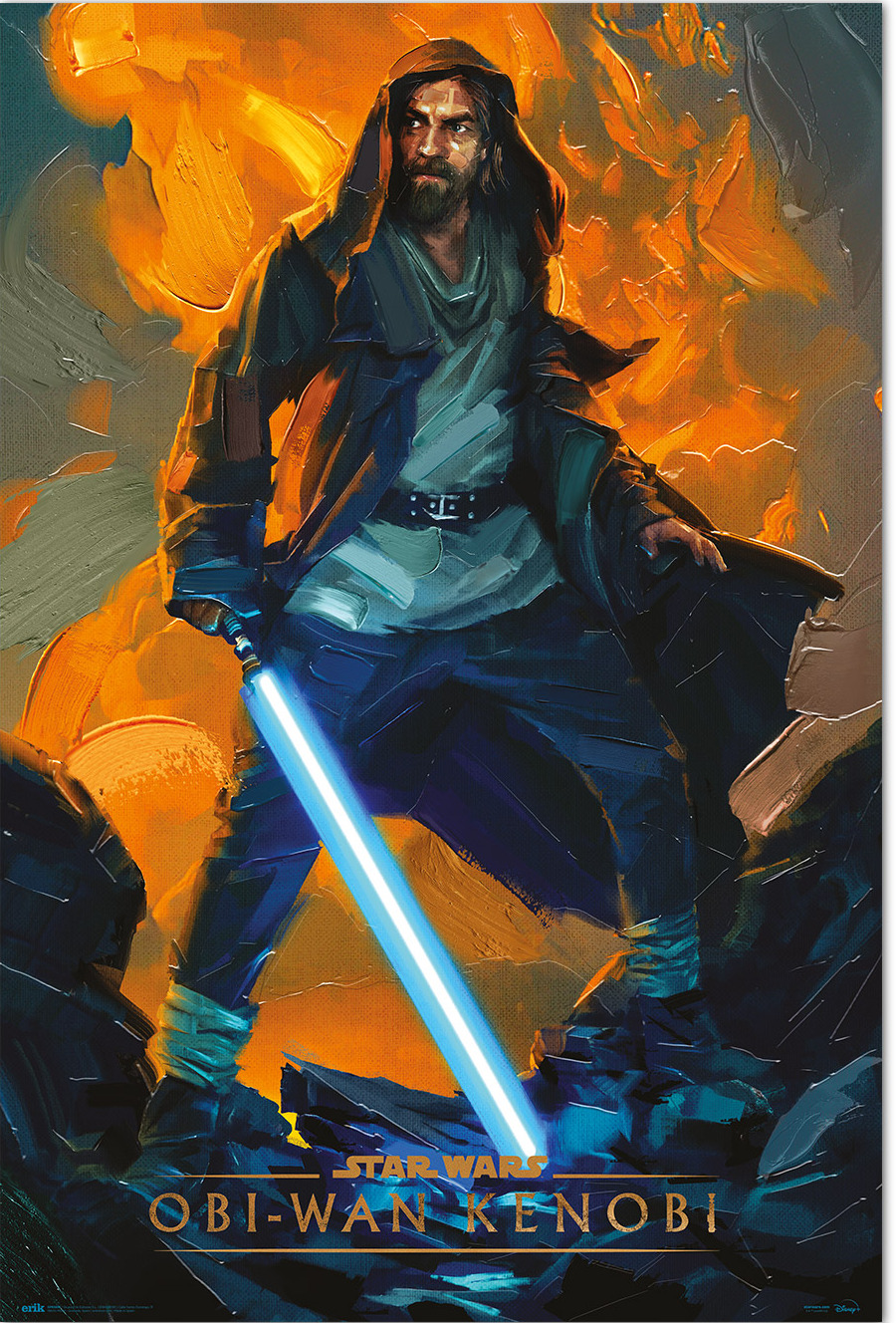 Grupo Erik Plakát Star Wars: Obi-Wan Kenobi - Flames Painting