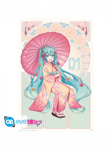 Plakát Vocaloid - Sakura Kimono