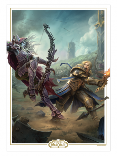 Art Print World of Warcraft - Limited Edition Sylvanas vs Anduin Wrynn