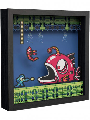 Zarámovaný plakát Mega Man 2 - Lantern Fish (Pixel Frames)