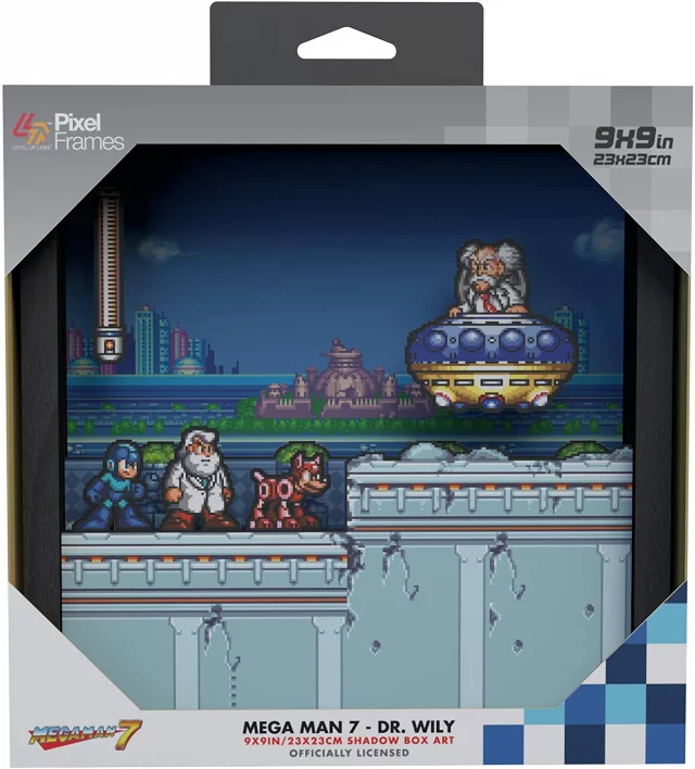 Zarámovaný plakát Mega Man 7 - Dr. Wily (Pixel Frames)