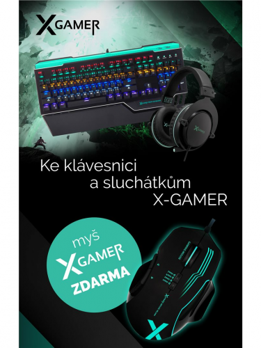 Set X-Gamer - klávesnice + myš + headset (PC)