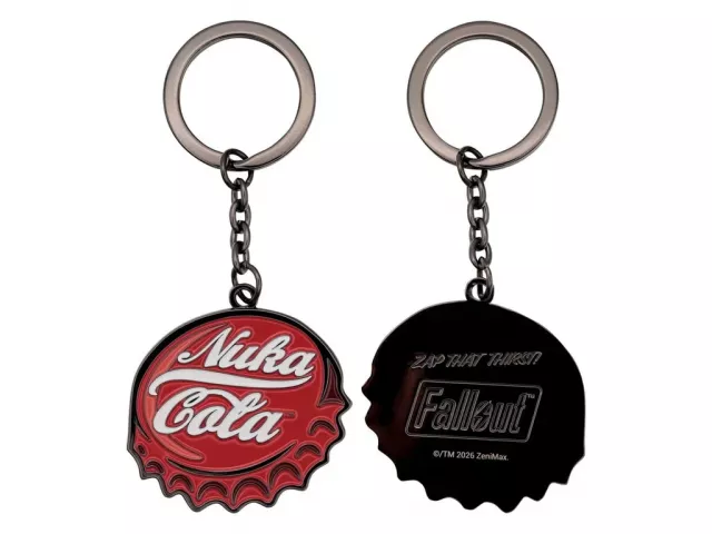 Dárkový set Fallout - Nuka Cola (hrací karty, klíčenka, odznak)